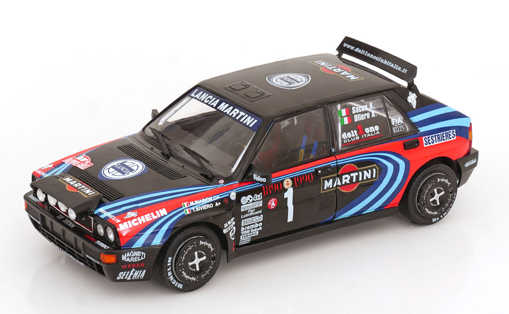 1:18 LANCIA Delta Integrale HF №1 Tribute to Biason  Rally Monte Carlo, Sacco/Ollero (1990) - S1807809