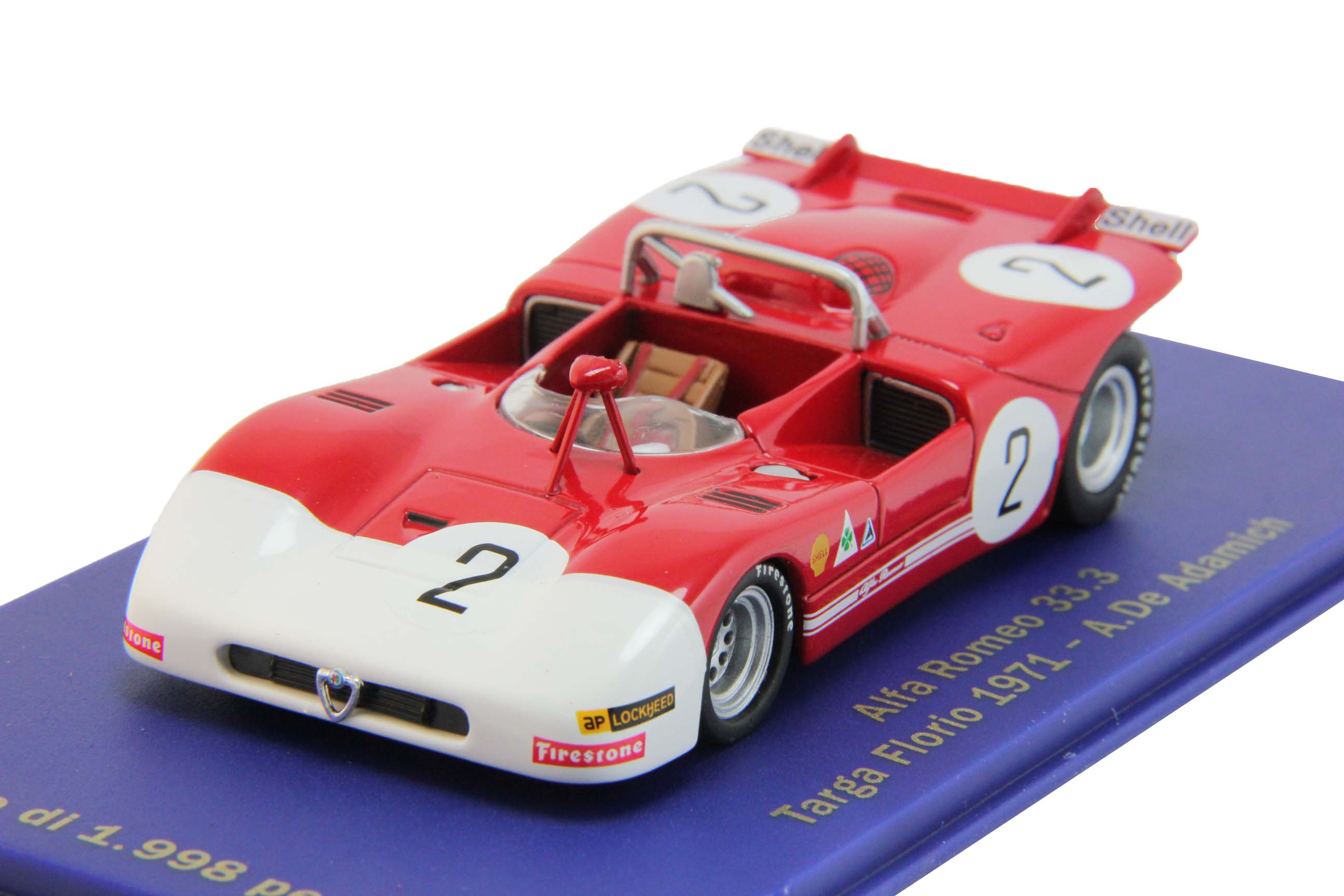 1:43 ALFA ROMEO 33.3 Targa Florio - A. De Adamich (1971), red - 5916386