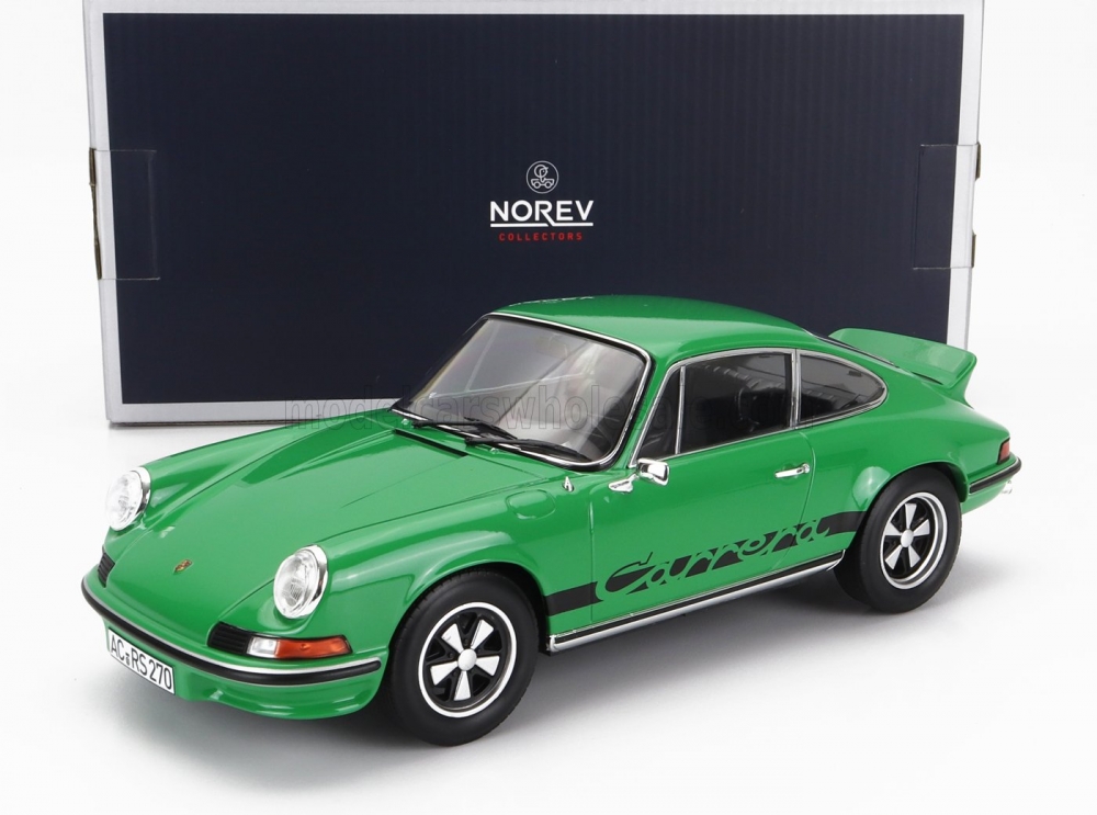 1:18 PORSCHE 911 Carrera Rs 2.7 Coupe (1973), Green Black - 187680
