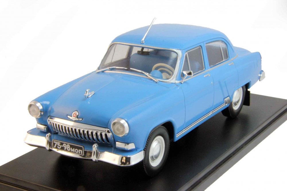 1:24 Горький 21И, Легендарные советские автомобили 1, голубой - LSA001