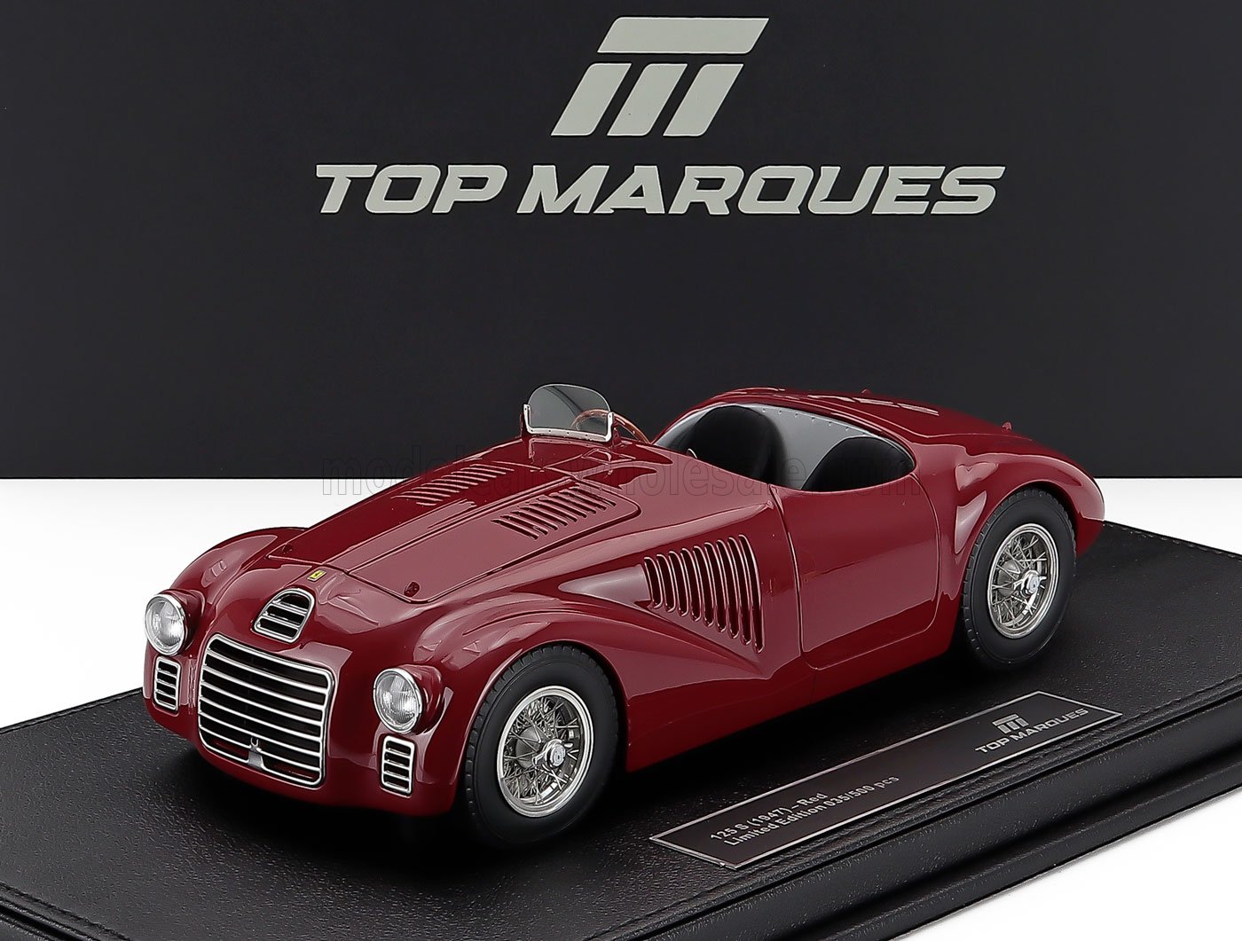 1:18 FERRARI 125s Spider Street Version (1947), Rosso Corsa - Red - TOP141D