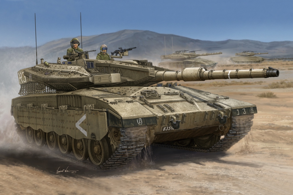 1:35 Сборная модель Основной израильский танк IDF Merkava Mk.IIID - 82441