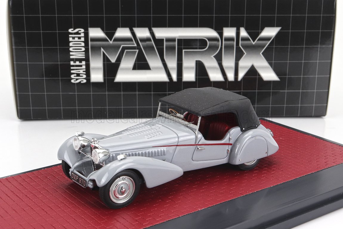 1:43 BUGATTI T57sc Roadster Vanden Plas Closed (1938), Grey Black - MX40205-104