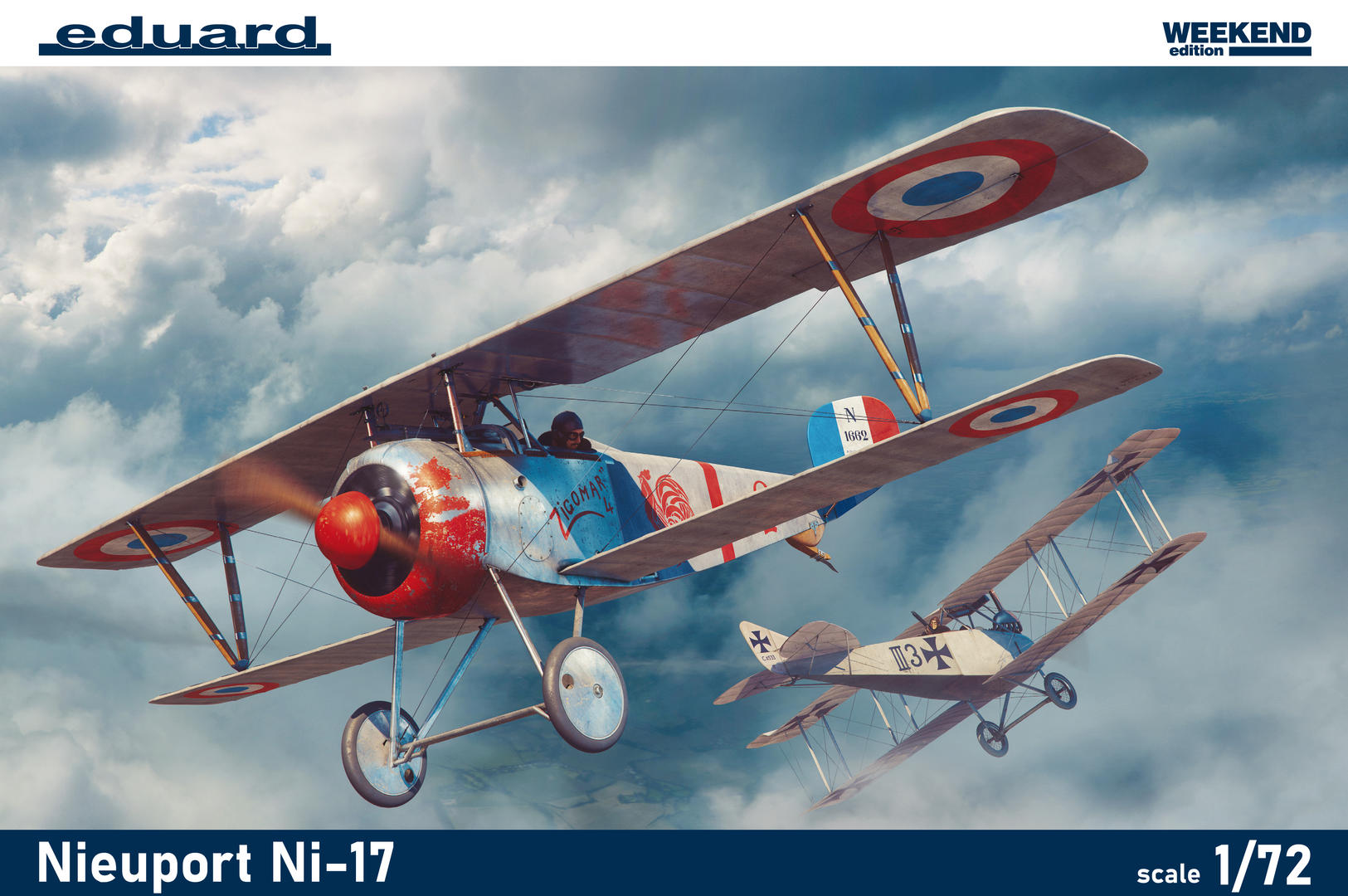 1:72 Сборная модель Самолет Nieuport Ni-17 - 7404