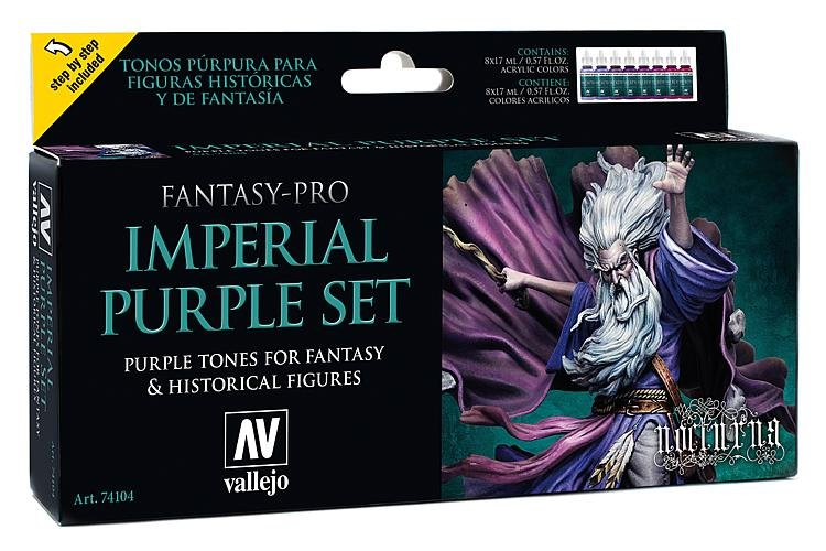 Набор красок Fantasy - Pro Imperial Purple (8цв.х17мл.) - 74104