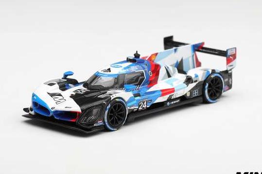 1:64 BMW M Hybrid V8 GTP #24 BMW M Team RLL Daytona 24 hrs (2024), white / blue / red - MGT01326-BL