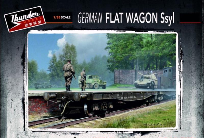 1:35 Сборная модель German Ssyl Flat Wagon - TM35904