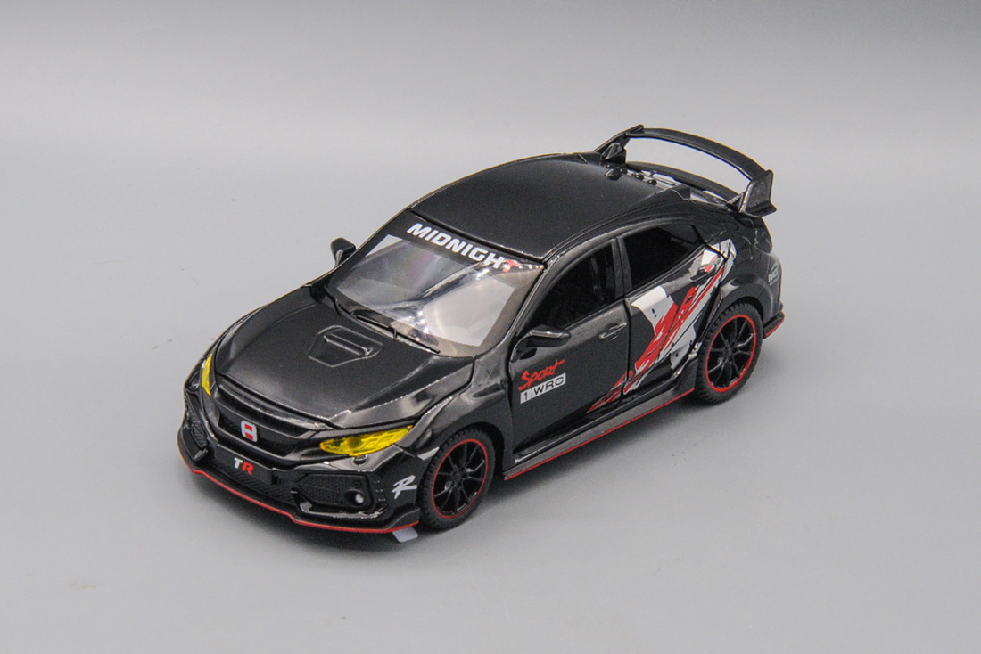 1:32 HONDA Civic WRC чёрный, 15 см - VB32571-BK