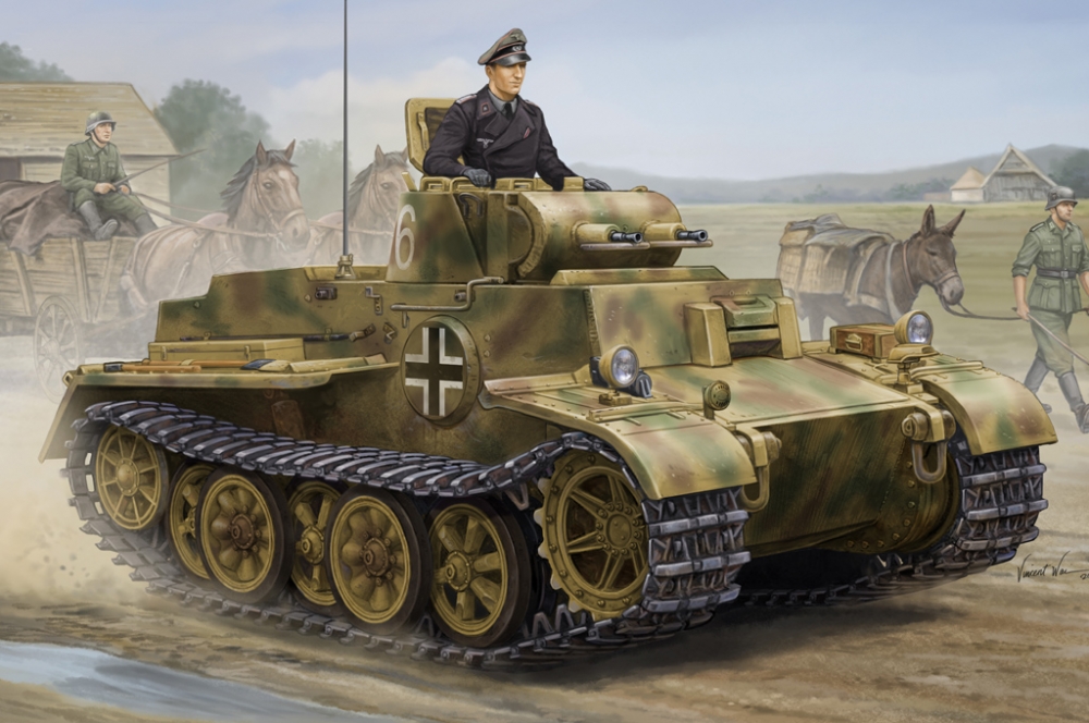 1:35 Сборная модель Танк German Pzkpfw.I Ausf.F (VK1801)-Late - 83805