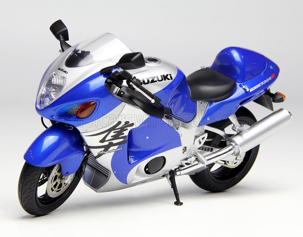 1:12 SUZUKI Gsx 1300r Hayabusa (2001), Blue Silver - LCDM03-BU