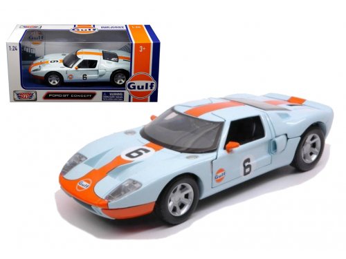 1:24 FORD GT #6 Gulf, blue / orange - 79641