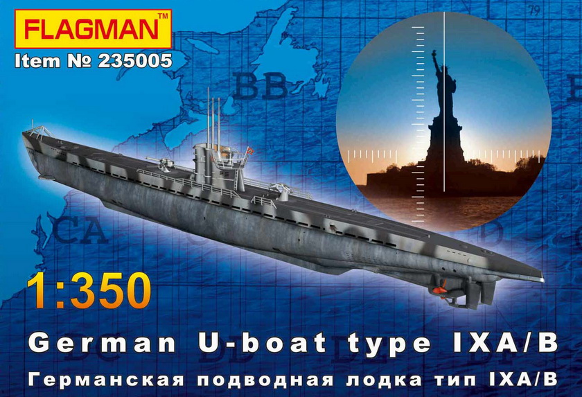 1:350 Сборная модель German U-boat type IX A/B - 235005