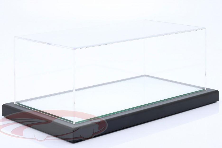 1:18 Бокс акриловый с металлическим каркасом и зеркальным подиумом - 10322