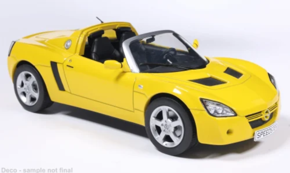1:24 OPEL Speedster Cabriolet Open 2001, yellow - WB124276