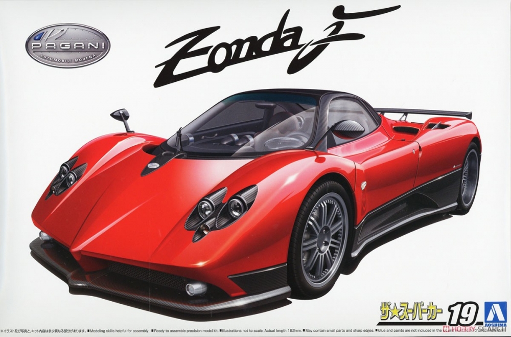 1:24 Сборная модель Pagani Zonda F 05 - 05603