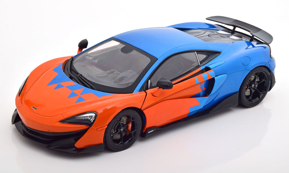 1:18 MCLAREN 600 LT (2019), orange/blaumetallic - S1804503