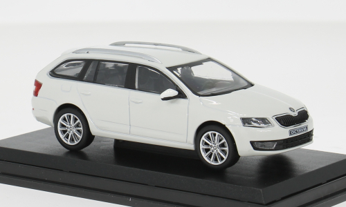 1:43 SKODA Octavia III Combi (2013), white candy uni - 027E