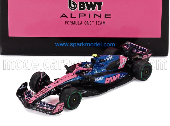 1:64 ALPINE F1 A525 Team Bwt Alpine №7 Australian Gp (2025) Jack Doohan, Black Blue Pink - Y433