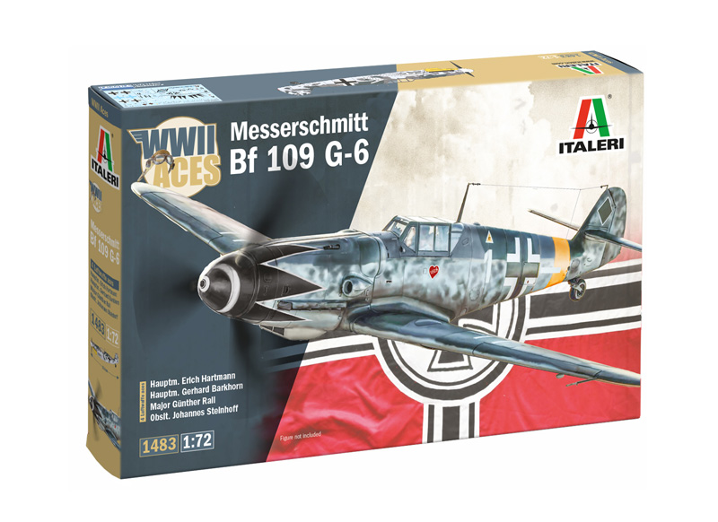 1:72 Сборная модель MASSERSCHMITT Bf 109 G-6 Military Airplane 1936 - 1483