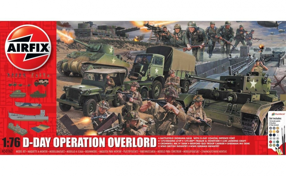 1:76 Сборная модель D-Day Operation Overlord Set - A50162A