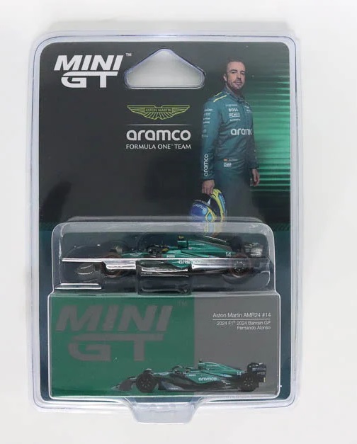 1:64 ASTON MARTIN AMR24 #14 GP F1 Bahrain Fernando Alonso (2024), green - MGT00999-BL