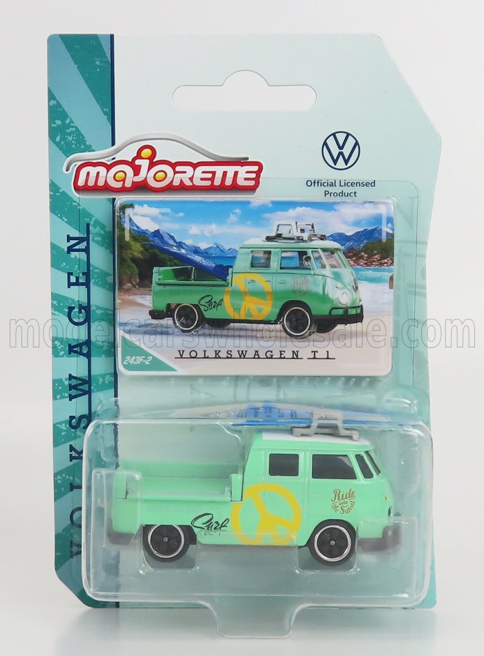 1:64 VOLKSWAGEN T1 Double Cabine Pick-up (1962), Green - 212055004