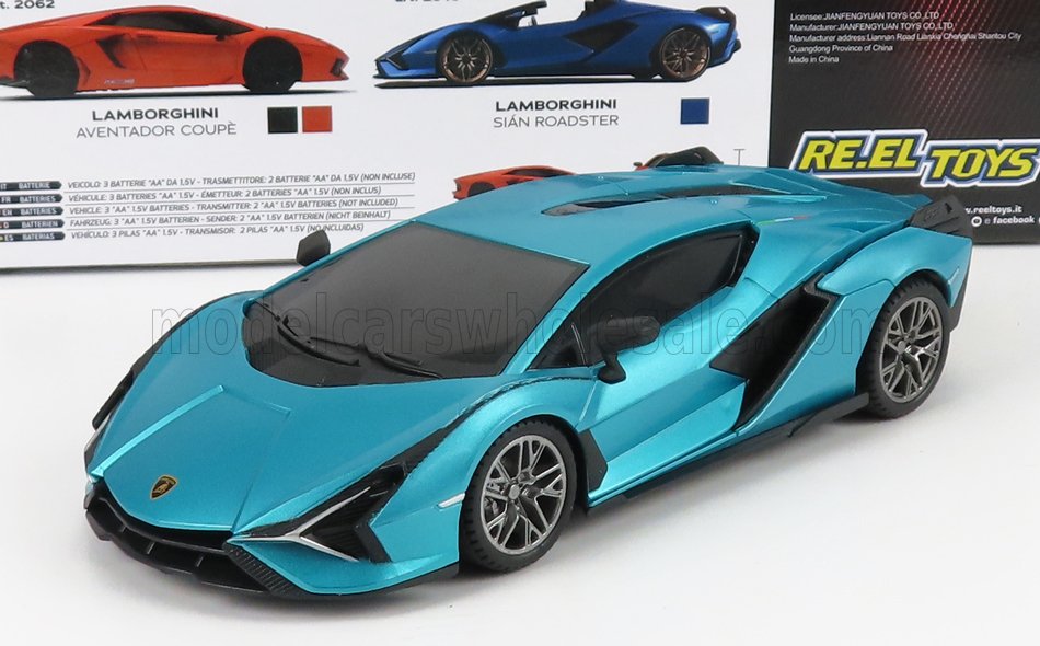 1:24 RC LAMBORGHINI Sian Fkp 37 Hybrid (2020), Light Blue Met - 2346-LBLUE