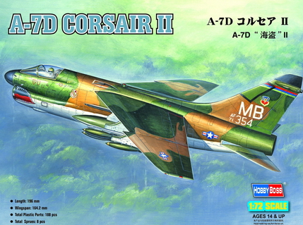 1:72 Сборная модель Самолет A-7D Corsair II - 87203