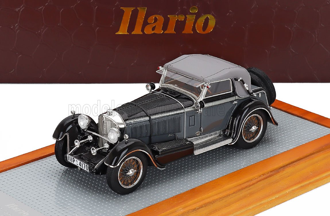 1:43 MERCEDES BENZ 720ss Sn35340 Karosserie Papler Sport Cabriolet Closed 1932, Grey Black - IL43208