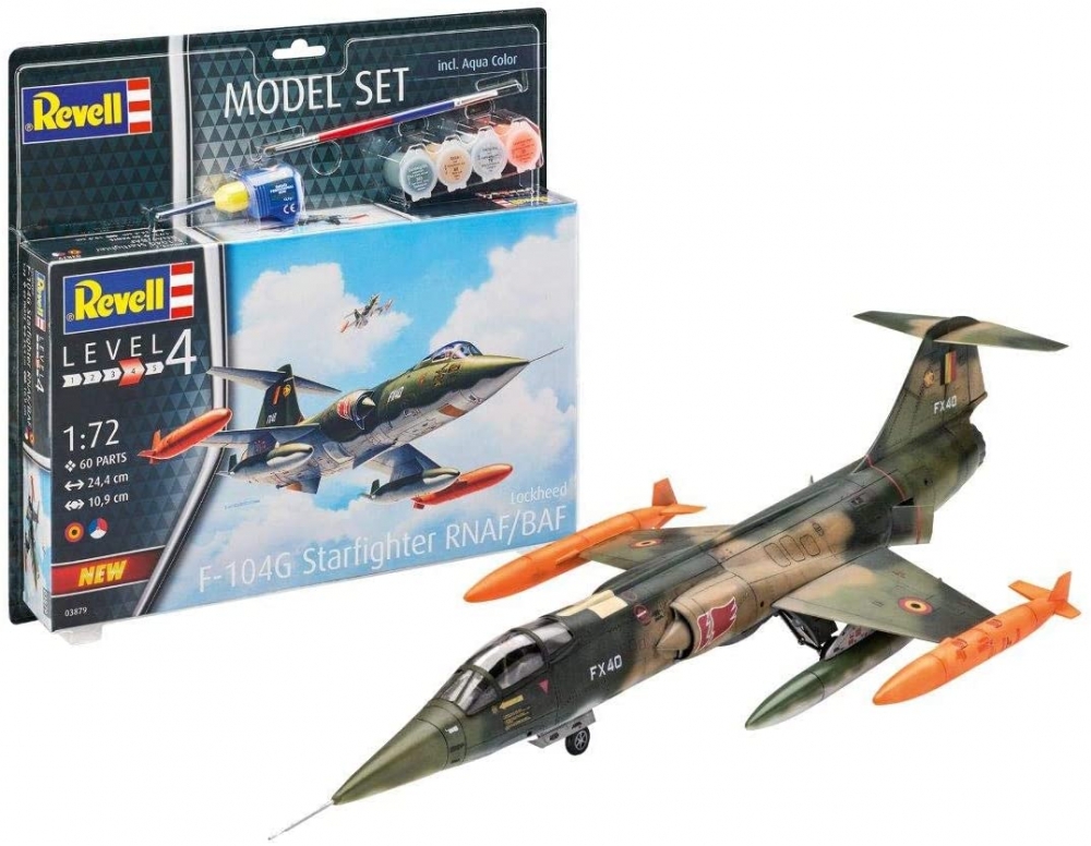 1:72 Сборная модель F-104 G Starfighter NL/B (подарочный набор) - 63879