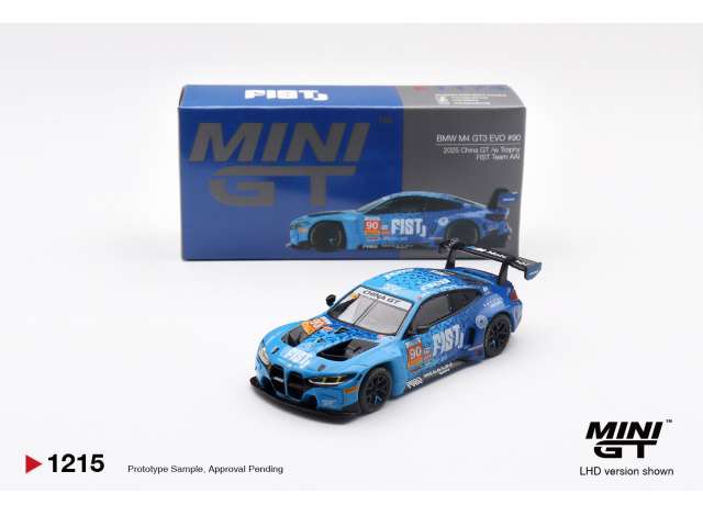 1:64 BMW M4 GT3 EVO #90 FIST Team AAI2025 China GT, blue - MGT01215-CH