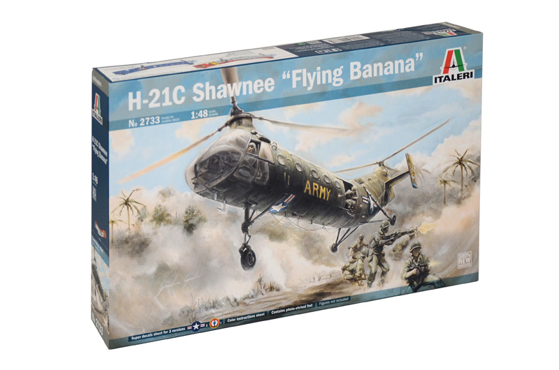 1:48 Сборная модель Вертолёт H-21C Shawnee 'Flying Banana' - 2733