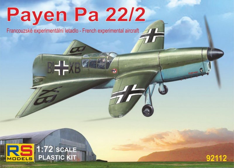 1:72 Сборная модель Payen Pa.22 - 92112