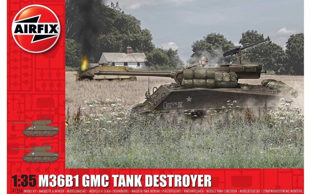1:35 Сборная модель Танк M36B1 GMC - A1356