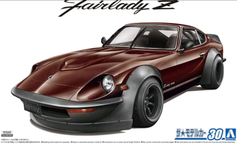 1:24 Сборная модель Nissan Fairlady Z Aero Custom S30 - 05844