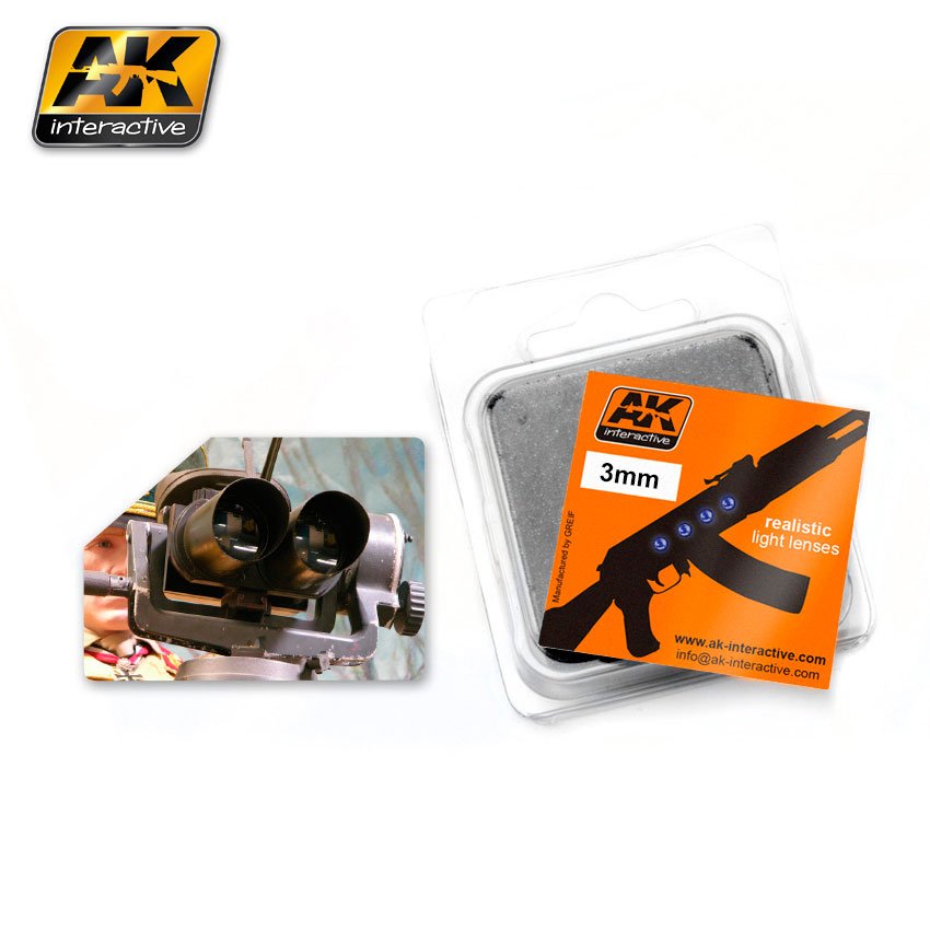 Линзы прозрачные OPTIC COLOUR  3mm - AK-226