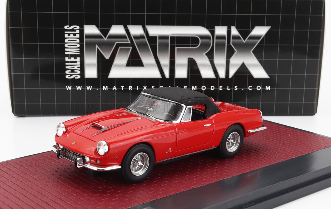 1:43 FERRARI 400 Superamerica Pinifarina Cabriolet Closed (1960), Red Black - MX40604-044