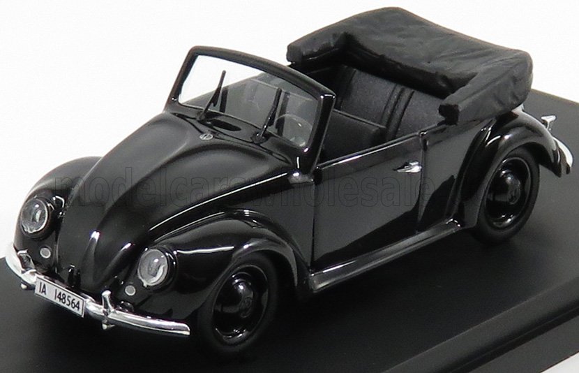 1:43 VOLKSWAGEN Beetle Kafer Kdf Cabriolet Gift For The 50th Birthday Of Adolf Hitler - 20 April 1939, Black - 4593