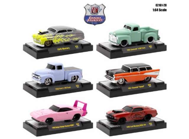 1:64 M2 Machines Ground Pounders, серия 28, набор из 6 моделей - 82161-28~6