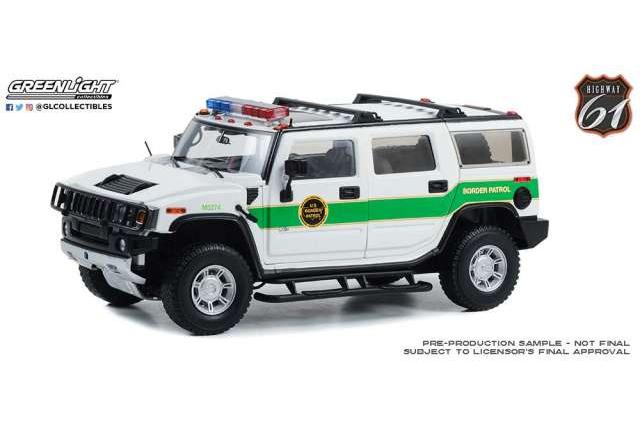 1:18 Hummer H2 U.S. Border Patrol, 2003 - HW18038