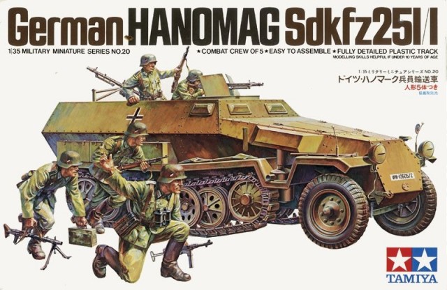 1:35 Сборная модель Hanomag Sd.kfz. 251/1 - 35020