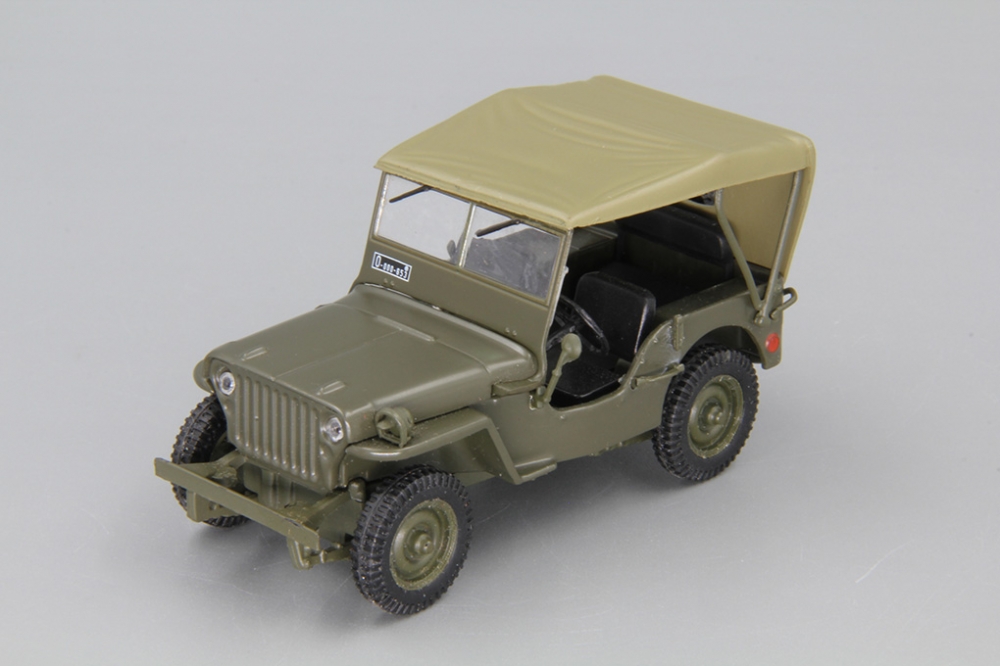 1:43 JEEP Willys MB, Kultowe Auta 82, хаки - kul082
