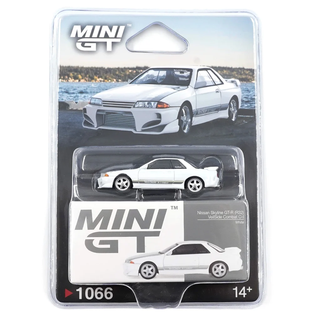 1:64 NISSAN Skyline GT-R (R32) Veilside Combat (1990), white - MGT01066-RBL
