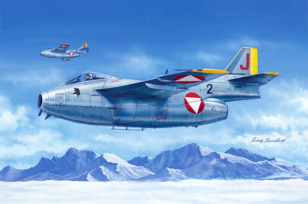 1:48 Сборная модель J-29F Tunnan - 81745
