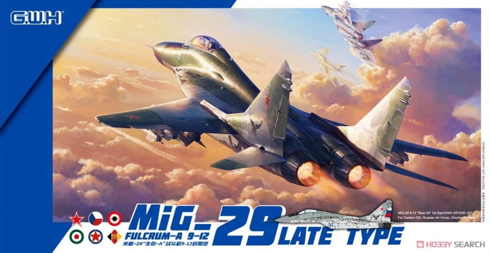 1:72 Сборная модель Истребитель MiGG 9-12 Late Type “Fulcrum” - L7212