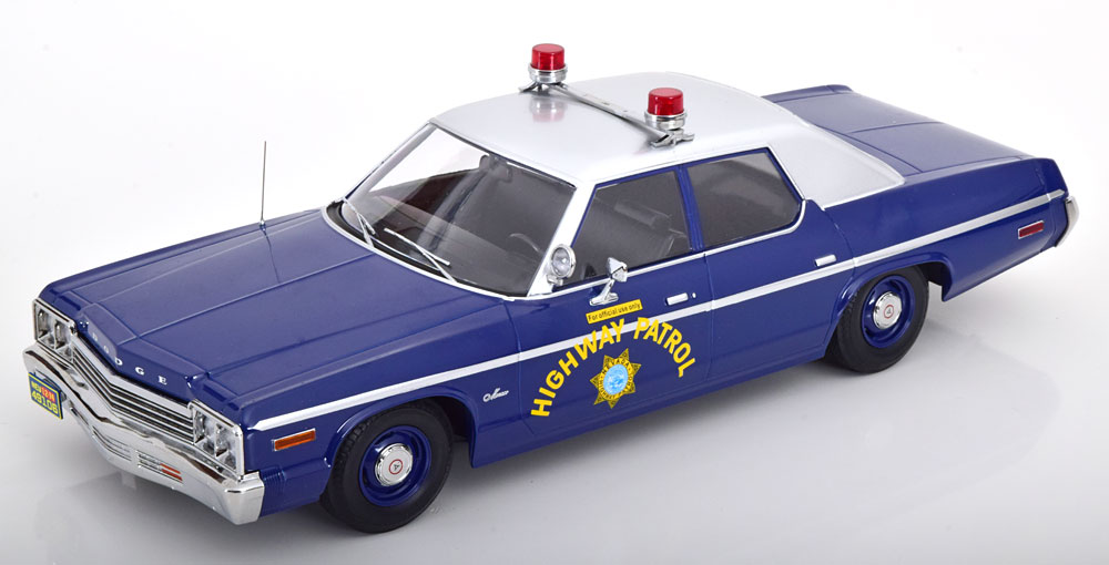 1:18 DODGE Monaco Nevada Highway Patrol (1974), blue silver - KKDC181155