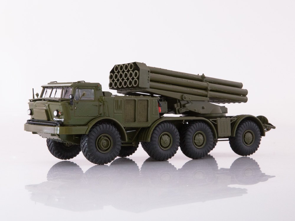 1:43 9П140 РСЗО 9К57 Ураган на шасси ЗИL-135ЛМ, хаки - SSM5004