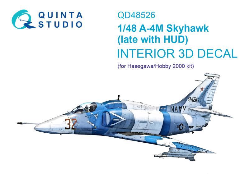 1:48 3D Декаль интерьера кабины A-4M late (Hasegawa/Hobby2000) - QD48526