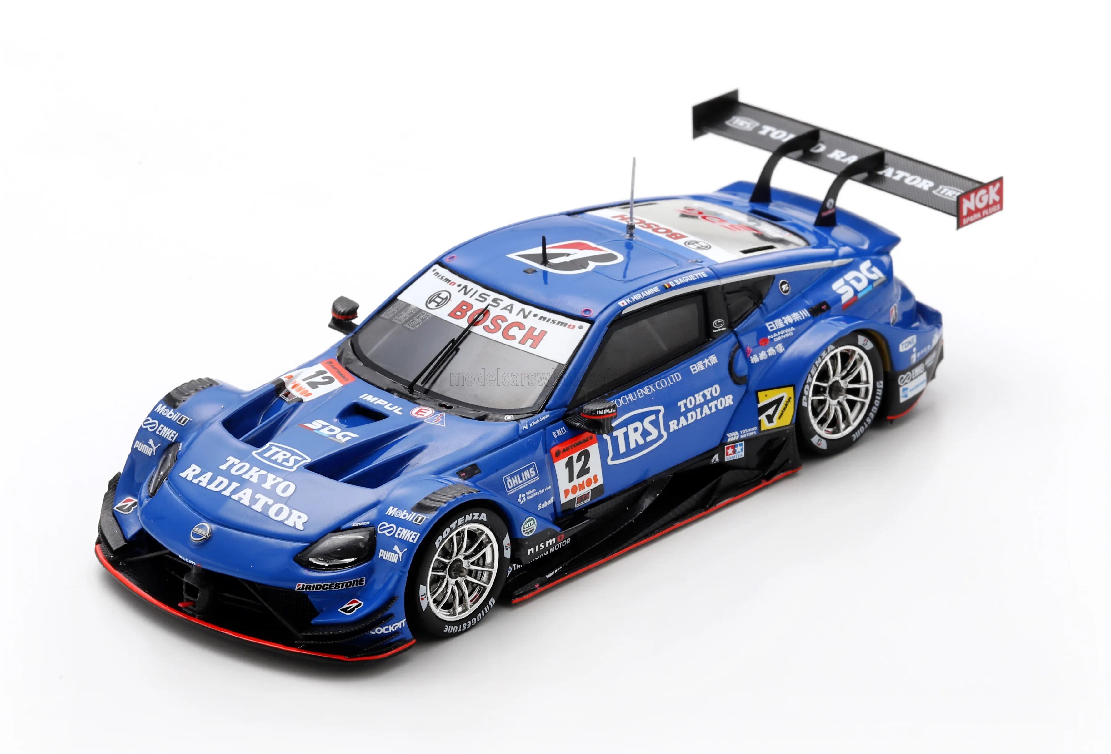 1:43 NISSAN Z Nismo Team Trs Impul №12 Gt500 Class Super Gt (2025) Kazuki Hiramine - Bertrand Baguette, Blue - 43SGT25012