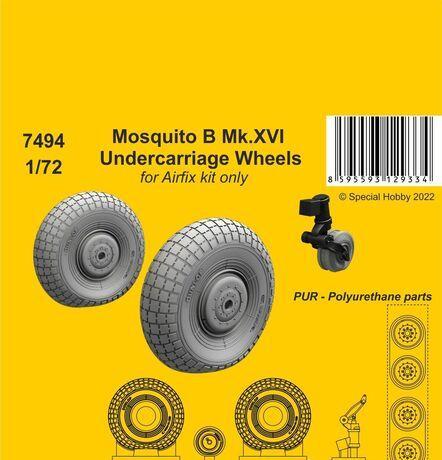 1:72 Mosquito B Mk.XVI Undercarriage Wheels / Airfix kit only - 129-7494